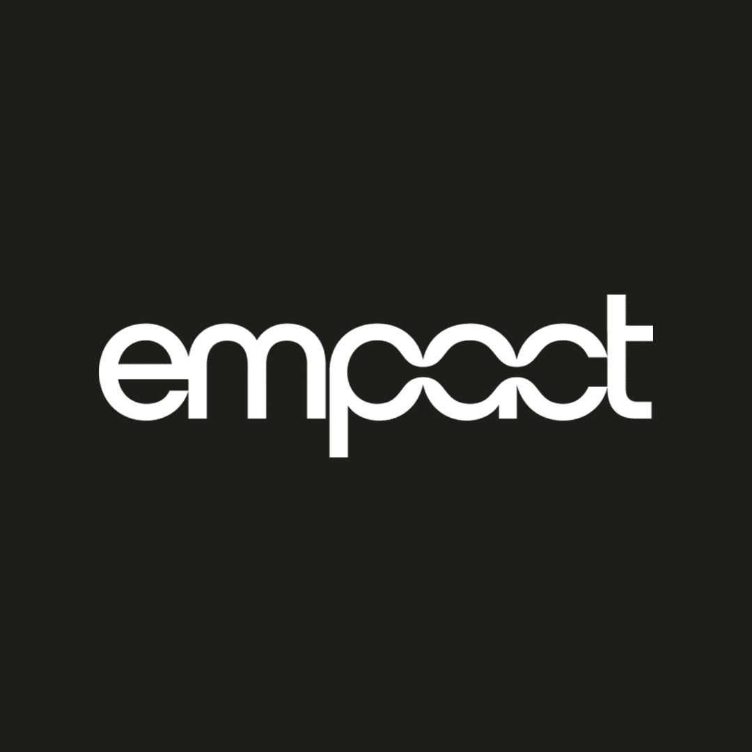 Empact logo schwarzer Hintergrund